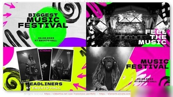 Videohive Feel The Music Promo Openers template preview