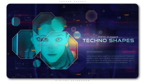Videohive Techno Shapes Digital Slideshow Video Displays template preview