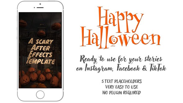 Videohive Happy Halloween 54797614 Openers template preview