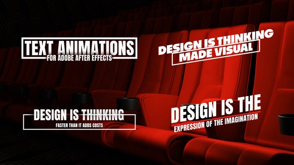 Videohive Text Animations 53804230 Titles template preview