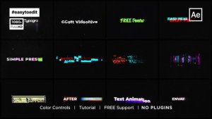 Videohive Digital Glitch Text Presets Titles template preview