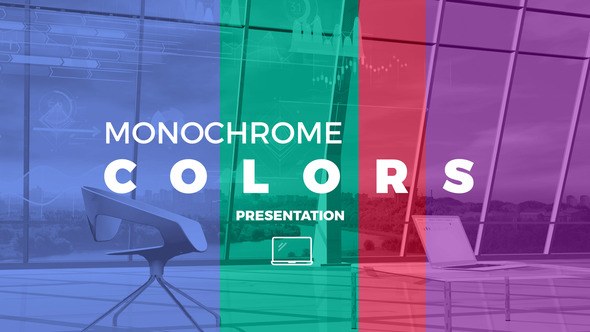 Videohive Monochrome Colors Presentation Product Promo template preview