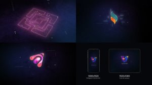 Videohive Modern Tech Logo Logo Stings template preview