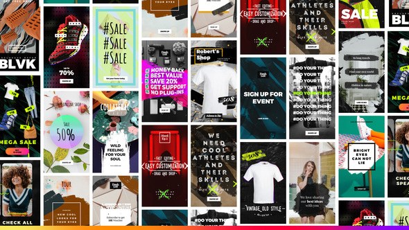 Videohive 20 Modern Instagram Stories Product Promo template preview
