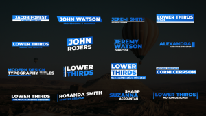 Videohive Lower Thirds V2.0 | AE Elements template preview