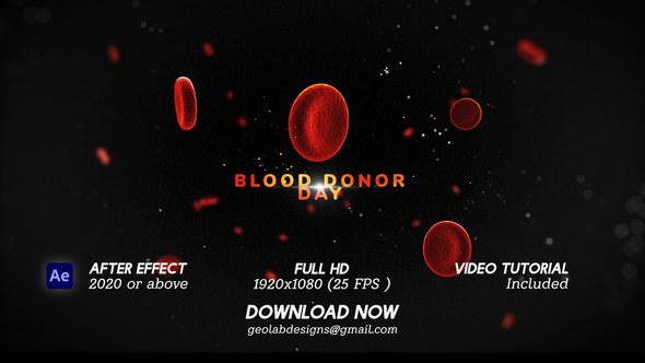Videohive Blood Donor Day l Health Awareness Day Openers template preview