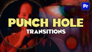 Punch Hole Transitions Pack Premiere Pro template preview