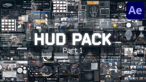 Videohive HUD Pack | Part 1 Elements template preview
