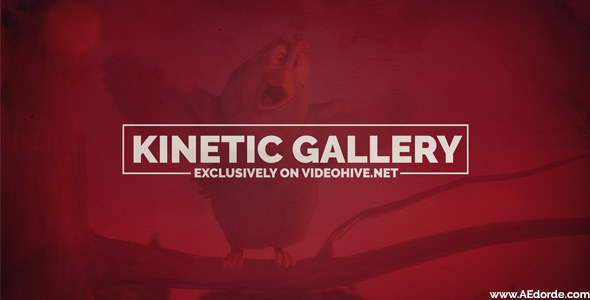 Videohive Kinetic Gallery Video Displays template preview