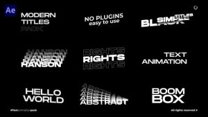 Videohive Text Animation  AE 51811315 Titles template preview