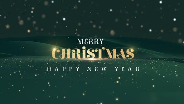 Videohive Christmas Sparkles Invitations Openers template preview
