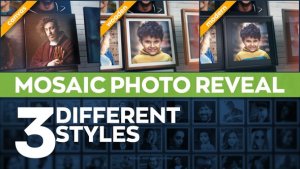 Videohive Mosaic Photo Reveal Pack Video Displays template preview