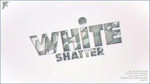 Videohive White Shatter Logo Logo Stings template preview