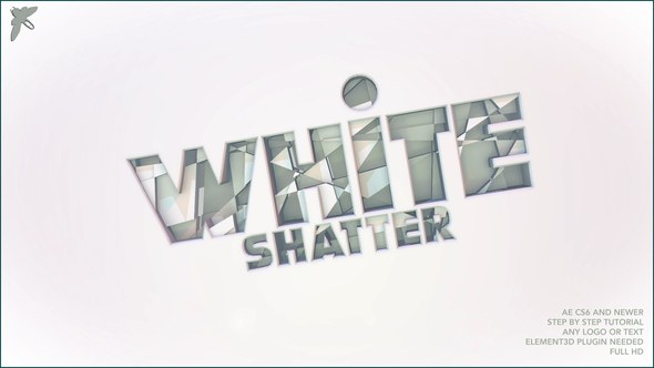 Videohive White Shatter Logo Logo Stings template preview