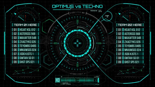 Videohive HUD700 Screen MATCH1 Elements template preview