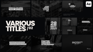 Videohive Various Titles 02 Titles template preview
