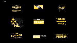 Videohive Modern Titles | After Effects 45360652 Titles template preview