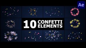 Videohive Holiday Confetti Elements | After Effects Elements template preview