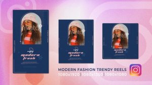 Videohive Modern Fashion Trendy Instagram Vertical Reels Openers template preview