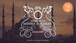 Wedding Titles Video Displays template preview