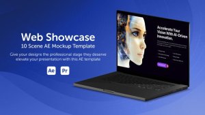 Videohive Web Showcase вЂ“ 10 Scene AE Mockup Template Product Promo template preview