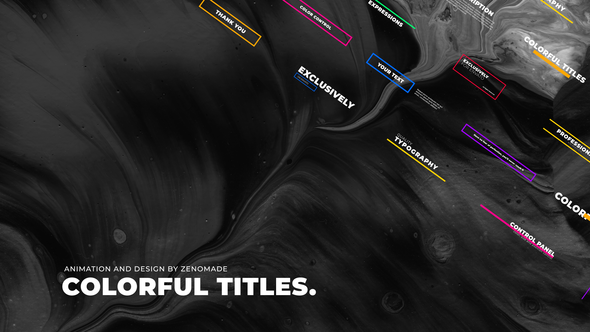Videohive Colorful Titles 29715213 Titles template preview