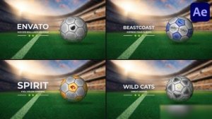 Videohive Soccer Ball Logo Reveals | After Effects Logo Stings template preview