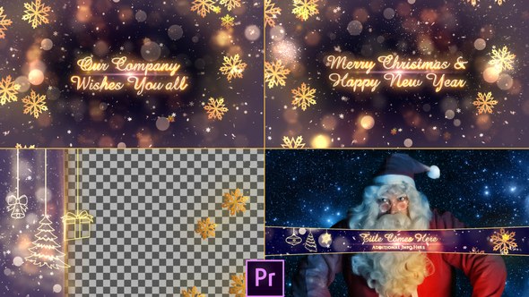 Christmas Promo Pack - Premiere Pro Video Displays template preview