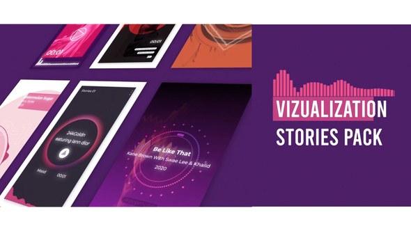 Videohive Visualizer Audio Stories Instagram Product Promo template preview