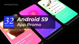 Android App Promo - Phone Mockup Video Displays template preview
