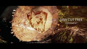 Videohive Saw Cut Tree Logo Logo Stings template preview