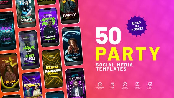 Videohive Party Instagram Stories Product Promo template preview