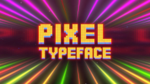 Videohive Pixel Alphabet Elements template preview