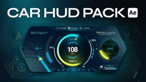 Videohive Car HUD Cluster For After Effects Elements template preview
