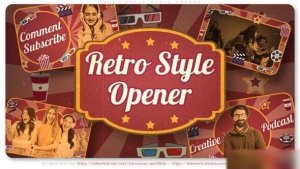 Videohive Retro Style Media Opener Openers template preview