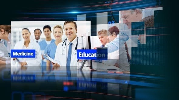 Videohive Science & Medicine Opener Openers template preview