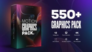 Motion Graphics Pack // 550+ Animations Pack Video Displays template preview