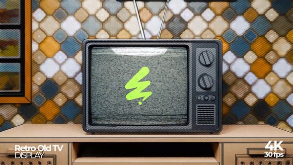 Videohive Retro Old TV Mockup Openers template preview