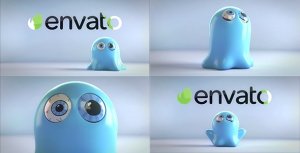 Videohive Funny Ghost Logo Reveal Bundle Logo Stings template preview