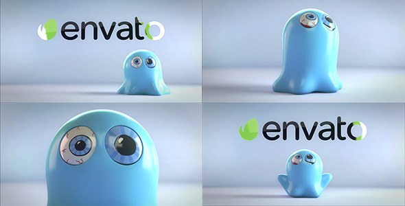 Videohive Funny Ghost Logo Reveal Bundle Logo Stings template preview