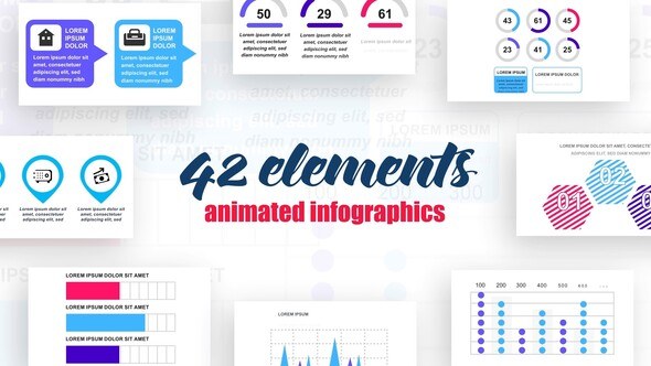 Infographics Vol.6 Video Displays template preview