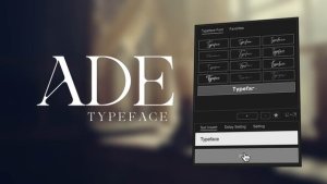 Videohive Animated Typeface - Ade Titles template preview