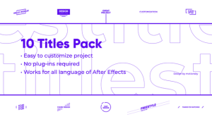 Videohive 10 Quaint Titles Pack | After Effects Titles template preview