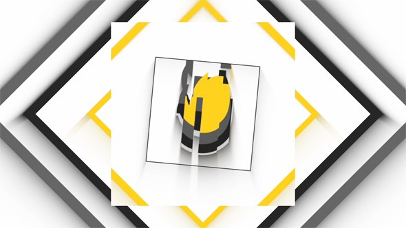 Videohive Clean Flat Glitch Logo Stings template preview