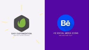 Flat Logo Animation Video Displays template preview