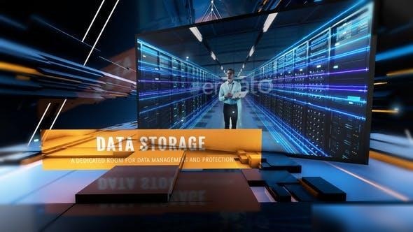 Videohive Data Triangle Tunnel Openers template preview