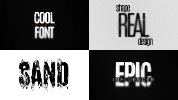 Videohive Sand Noise Text Animations Titles template preview