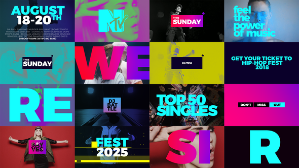 Videohive Dynamic Glitch Opener Openers template preview