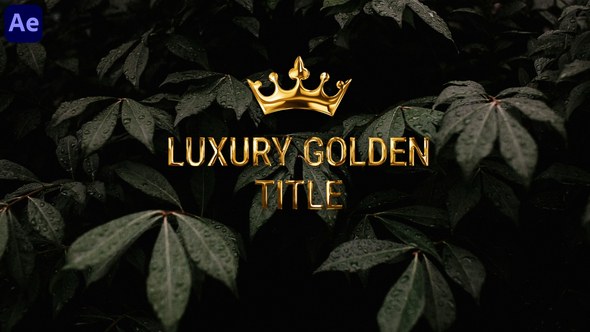 Videohive Golden Title Titles template preview