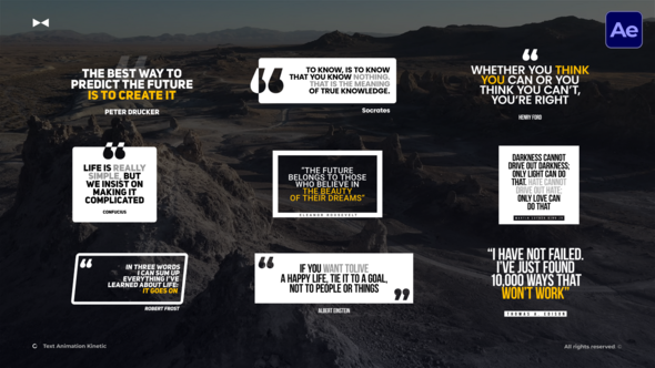 Videohive Quotes Animation Text  AE Titles template preview